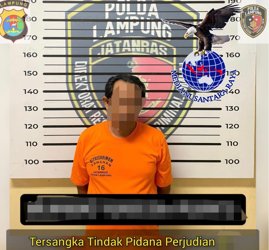 Jajakan Nomor Togel di Pasar, Bandar Judi Ditangkap Ditreskrimum Polda Lampung