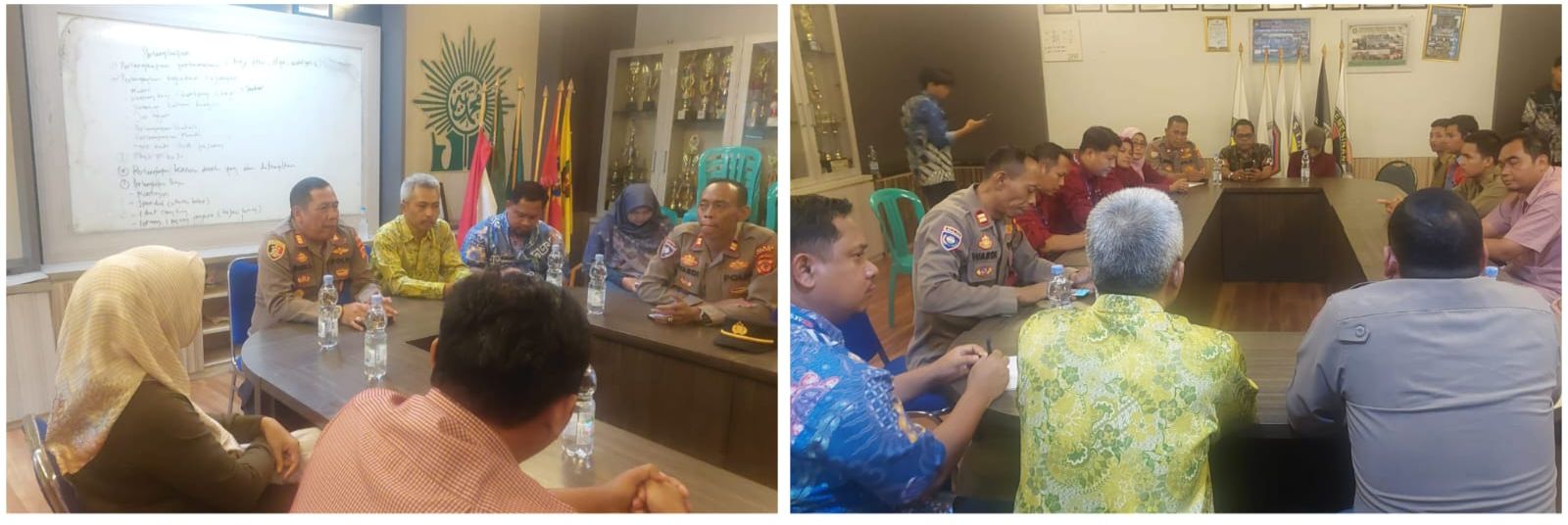 POLSEK CILEUNGSI GERAK CEPAT KE LOKASI TKP DAN MEMFASILITASI PERTEMUAN ANTAR KEDUA PIHAK SEKOLAH, ADANYA AKSI TAWURAN YANG VIRAL DI WILAYAH LIMUSNUNGGAL CILEUNGSI