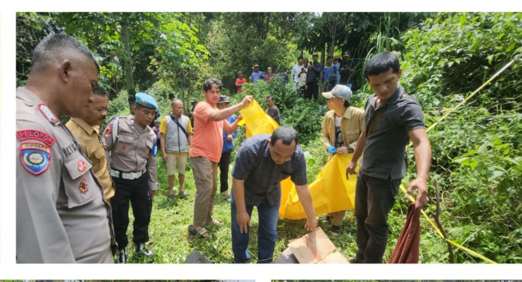 POLSEK CIBUNGBULANG PAMIJAHAN BERSAMA INSTANSI TERKAIT OLAH TKP TERKAIT ADANYA PENEMUAN MAYAT BERJENIS KELAMIN LAKI – LAKI TANPA IDENTITAS