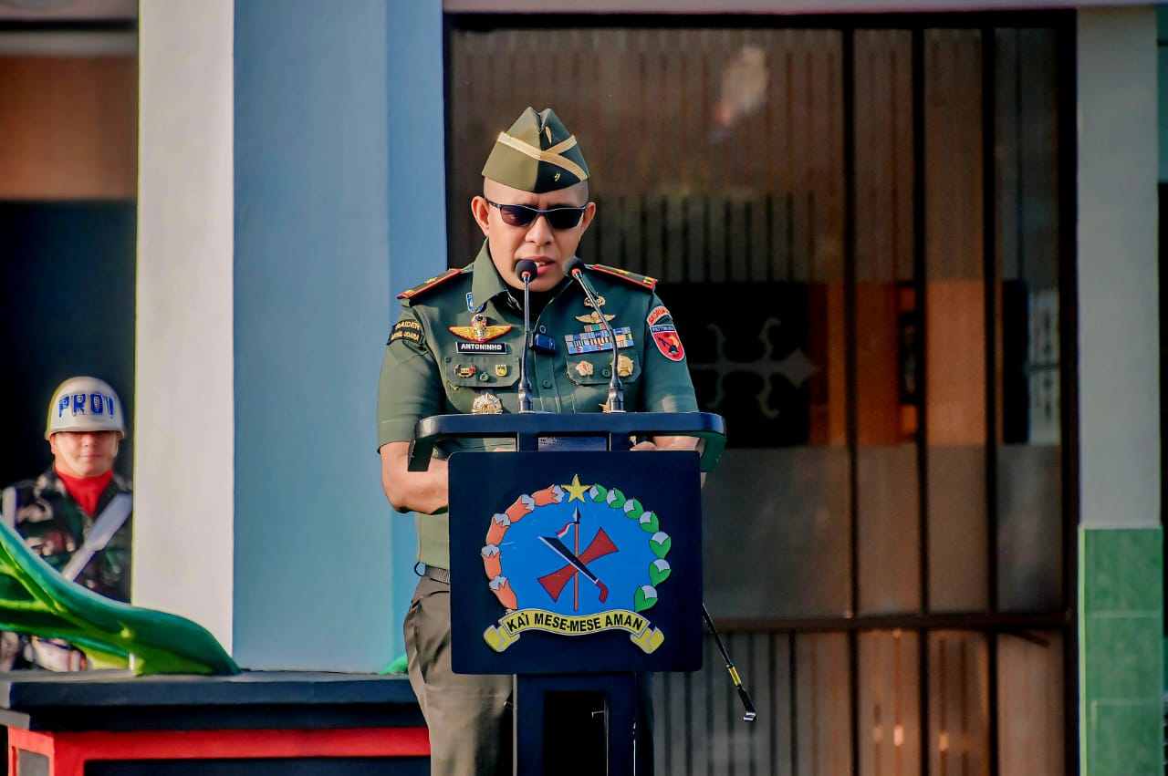 Danrem 151/Binaiya Bacakan Amanat Kasad pada Upacara 17-an