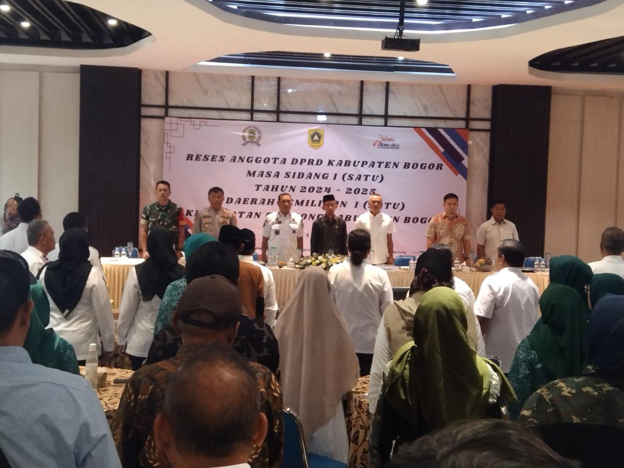 Kapolsek Cibinong Giat COOLING Sistem Hadiri Undangan Reses Anggota DPRD Kabupaten Bogor