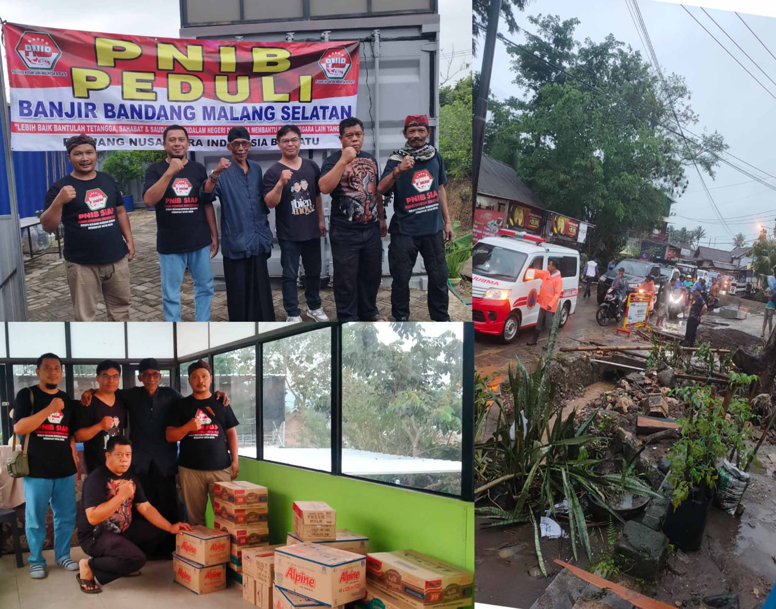 PNIB Peduli Musibah Bencana Alam di Malang Selatan, Bergandeng Tangan Merajut Persatuan Indonesia, Kesetaraan Dan Solidaritas