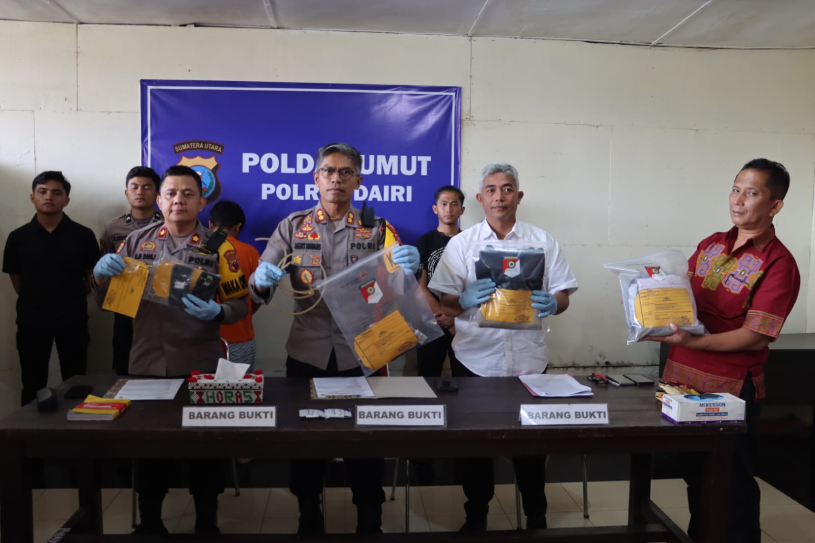 Sat Reskrim Polres Dairi Berhasil Ringkus Kasus Perampokan di Desa Silumboyah