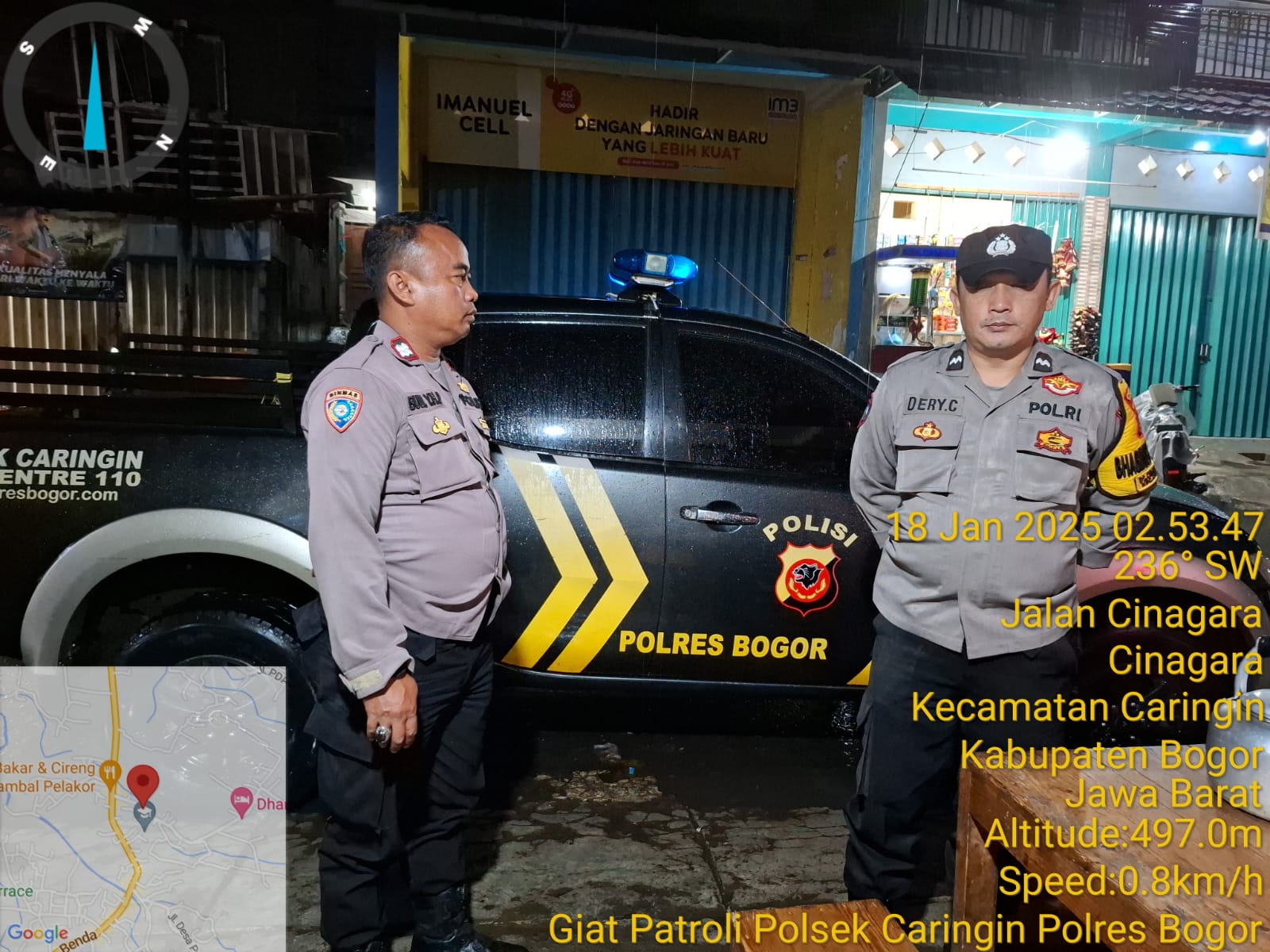 Polsek Caringin Polres Bogor Giat Cooling Sistem Laksanakan Patroli Di Jam – jam Kecil Antisipasi Cegah Gangguan Kamtibmas Dan Gangguan Kriminalitas