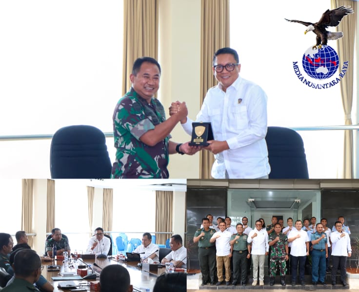 Komandan PMPP TNI Sambut Kunjungan Kadivhubinter Polri