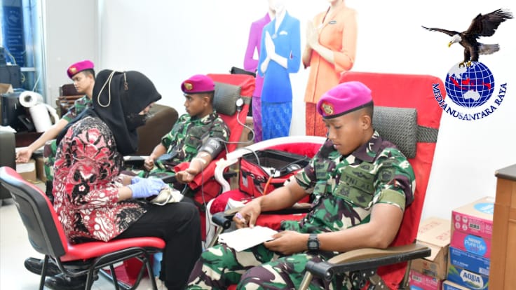 Donor Darah, Wujud Nyata Kepedulian Korps Marinir Terhadap Masyarakat