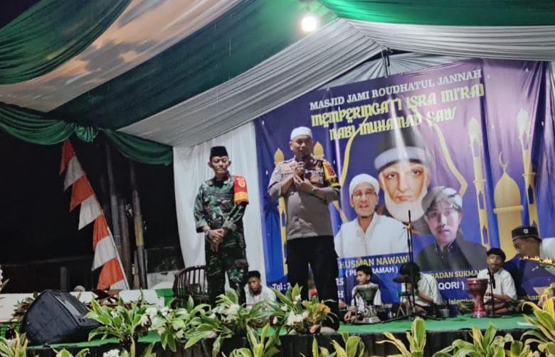 Sinergitas TNI POLRI Wilayah Hukum Polsek Tamansari Giat Cooling Sistem Hadiri Peringatan Isra Mi’raj Warga Binaan Sekaligus Monitoring Keamanan Wilayah