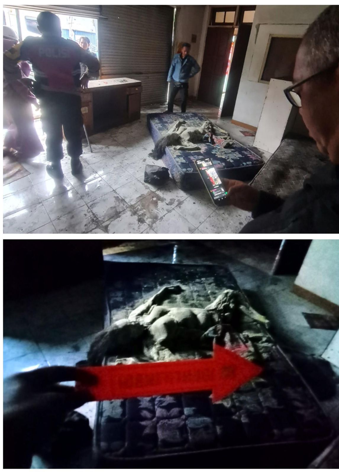 Polsek Caringin Bersama unsur terkait Cek TKP Temu mayat di rumah kosong di wilayah kecamatan caringin