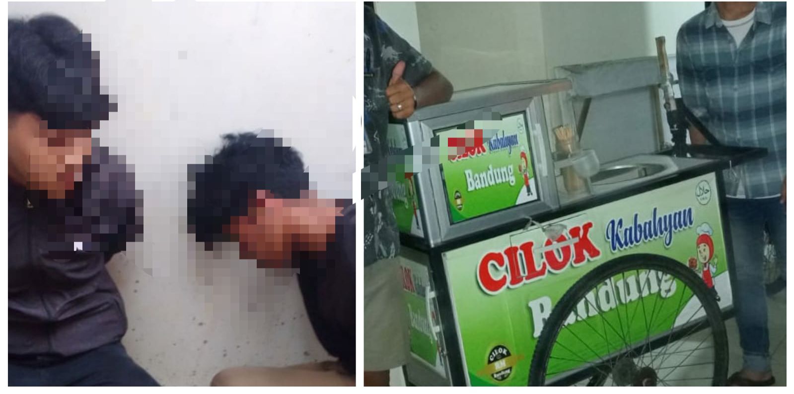 Polsek Cibinong Berhasil Amankan Pelaku Diduga Melakukan Pencurian Gerobak