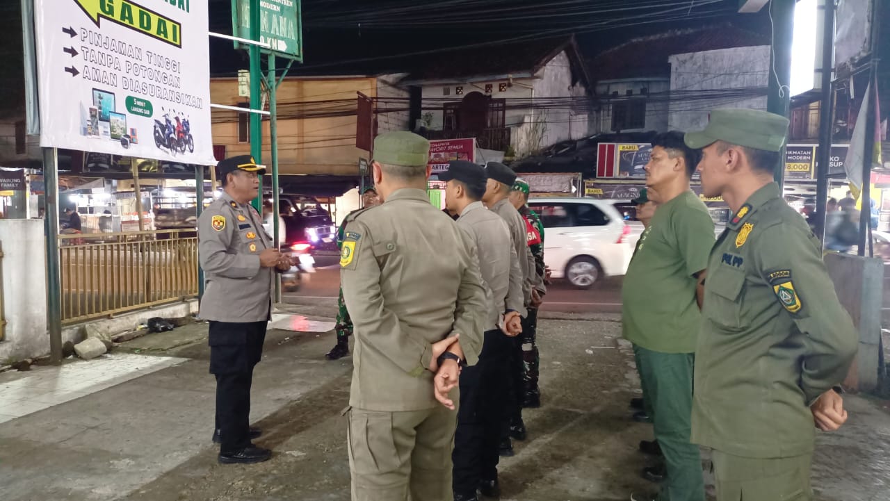Kapolsek Cibungbulang Gelar Patroli KRYD Gabungan 3 Pilar, Amankan Kejahatan Malam Dan Antisipasi Tawuran Di Bulan Suci Ramadhan