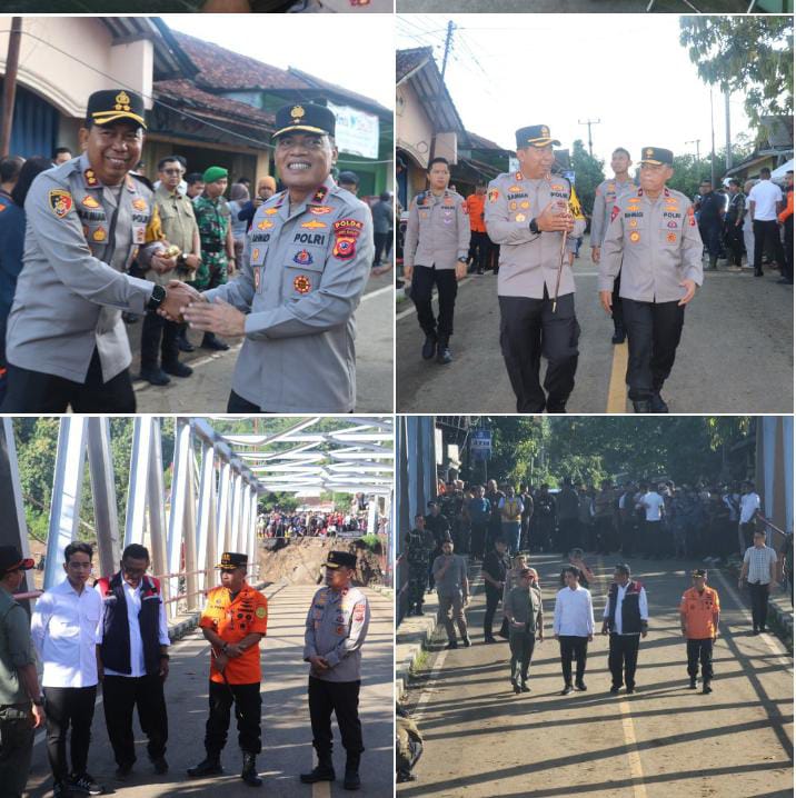 Pengamanan Kunjungan Wapres di Lokasi Bencana Sukabumi