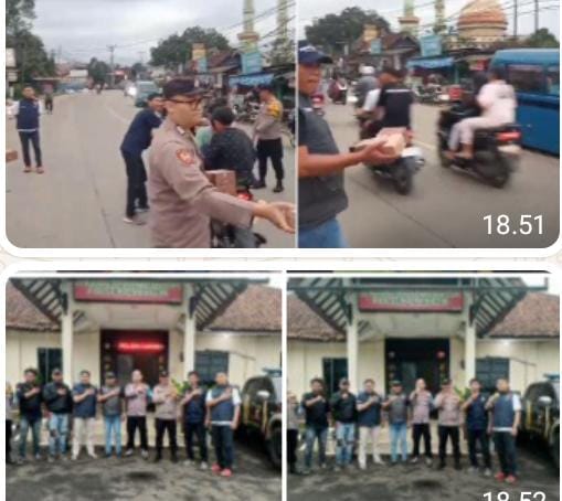 Media Suara TNI-Polri Di Dampingi Jajaran Polsek Caringin Polres Bogor Melaksanakan Kegiatan Bagi- bagi Takjil