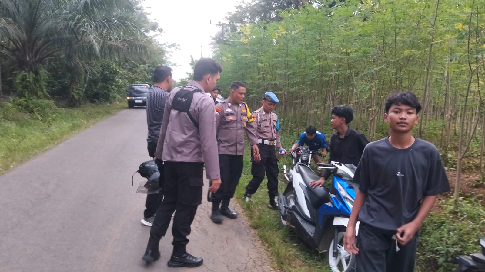Resahkan Warga, Aksi Balap Liar di Pekon Tritunggal Mulya Dibubarkan Polisi