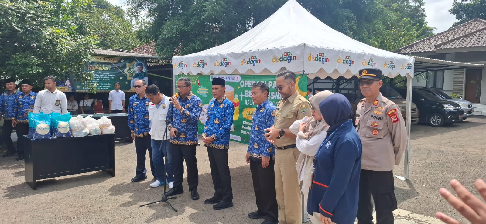 Polsek Citeureup Monitoring Kunjungan Kerja Wakil Bupati Kab Bogor Diwilayah Hukum Polsek Citeuruep