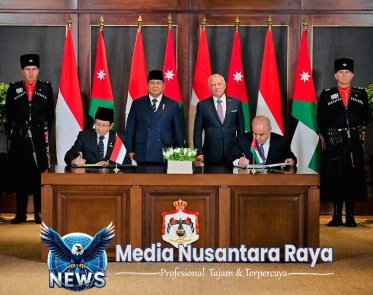 Presiden Prabowo dan Raja Abdullah II Saksikan Penandatanganan Empat Mou Stategis Indonesia-Yordania