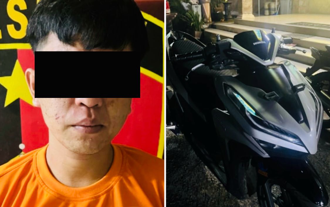 Motor Disikat Saat Korban Tidur, Mahasiswa di Lampung Tengah Dicokok Tekab 308 Polsek Terbanggi Besar