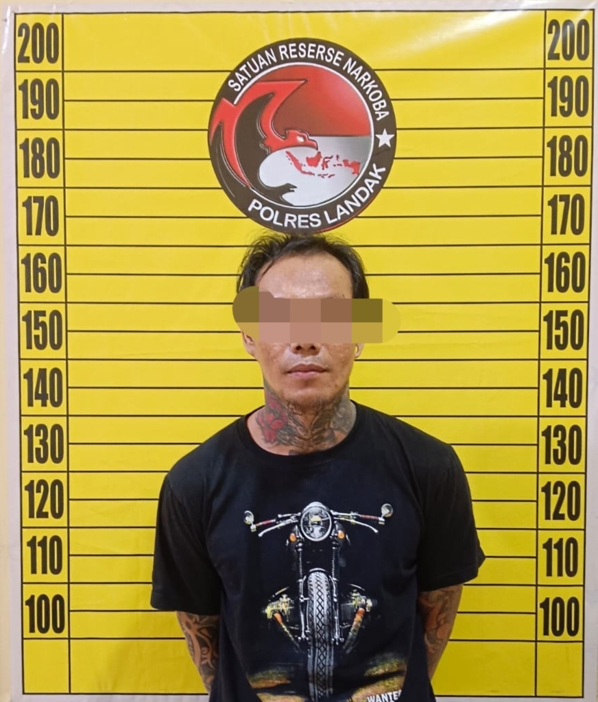 Diduga Edarkan Shabu, Warga Desa Untang Ditangkap Satresnarkoba Polres Landak