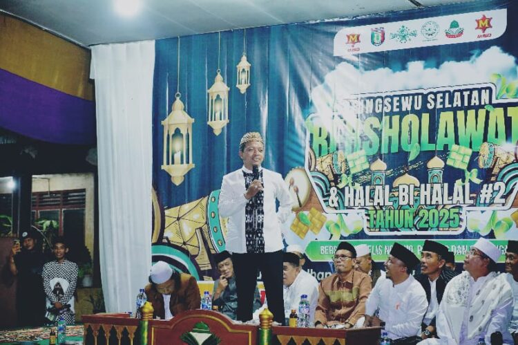 Bupati Riyanto Pamungkas Hadiri Pringsewu Selatan Bersholawat