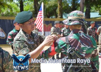 Pererat Persahabatan, Satgas Pamtas Yonarmed 11 Kostrad dan Batalyon 3 RAMD Malaysia Sukses Gelar Patkor Seri I 2025
