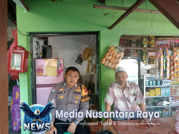 Bhabinkamtibmas Wilayah Hukum Polsek Cijeruk Polres Bogor Giat Cooling Sistem Silahturahmi Sambang Ajak Jaga Kondusifitas Cegah Gangguan Kriminalitas