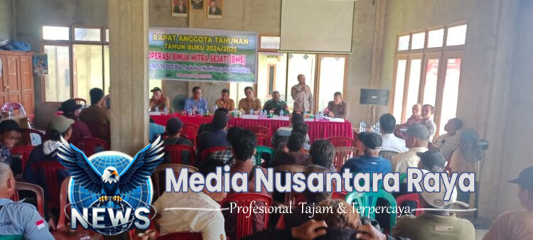 Polsek Mempawah Hulu Hadiri RAT tahun Buku 2024/2025 Koperasi Binua mitra sejati.