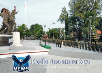 Upacara 17-an Di Museum PETA Blitar, Dandim 0808 Bacakan Amanat Panglima TNI