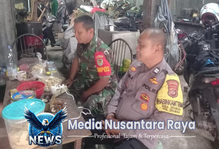 Sinergitas TNI Polri Wilayah Hukum Polsek Dramaga Polres Bogor Giat Cooling Sistem Patroli Sambang Dialog Ajak Jaga Kondusifitas Cegah Gangguan Kriminalitas