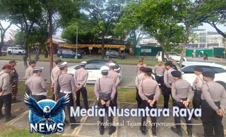 Polsek Cikarang Selatan Gelar Apel Pengamanan Jumat Agung di Gereja Paroki Ibu Teresa Lippo Cikarang