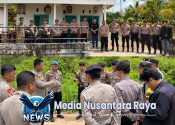 Jajaran Polres Mesuji Sambangi Kepala Desa Pasca Kejadian Penembakan Warga di Desa Sungai Cambai