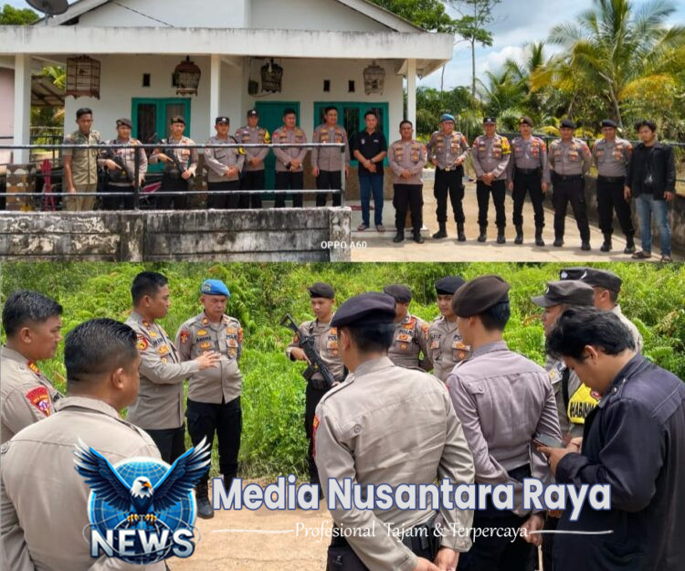 Jajaran Polres Mesuji Sambangi Kepala Desa Pasca Kejadian Penembakan Warga di Desa Sungai Cambai