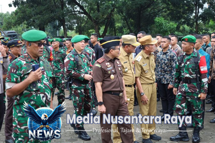 Dandim 0402/OKI Hadiri Gelar Apel Pengamanan VVIP Kunjungan Kerja Presiden 