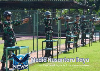 Asah Naluri Tempur, Danyonif 3 Marinir Beserta Prajuritnya Laksanakan Latihan Menembak