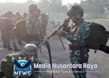Cek Kesiapan Tempur, Danyonif 3 Marinir Pimpin Apel Organik Pasukan Hiu Petarung