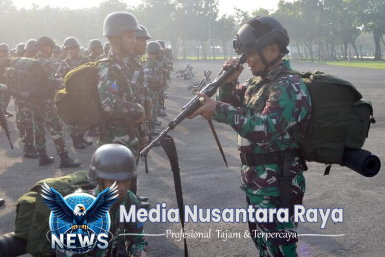 Cek Kesiapan Tempur, Danyonif 3 Marinir Pimpin Apel Organik Pasukan Hiu Petarung