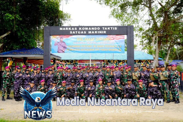 Prajurit Satgasmar Pam Ambalat XXX Tatap Muka dengan Danguspurla Koarmada II