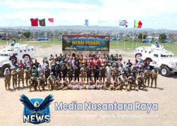 Pertunjukan Seni dan Budaya Indonesia Memukau Dunia Dalam Rangka Medal Parade Ceremony Sstgas BGC 39-F Monusco
