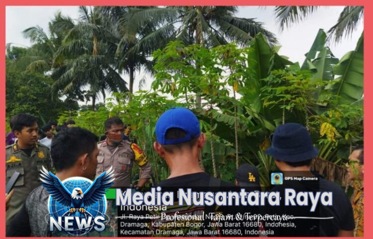 Polsek Dramaga Investigasi Olah TKP Terkait Adanya Penemuan Sesosok Pria Tergeletak Di Kebon Dinyatakan Meninggal Dunia
