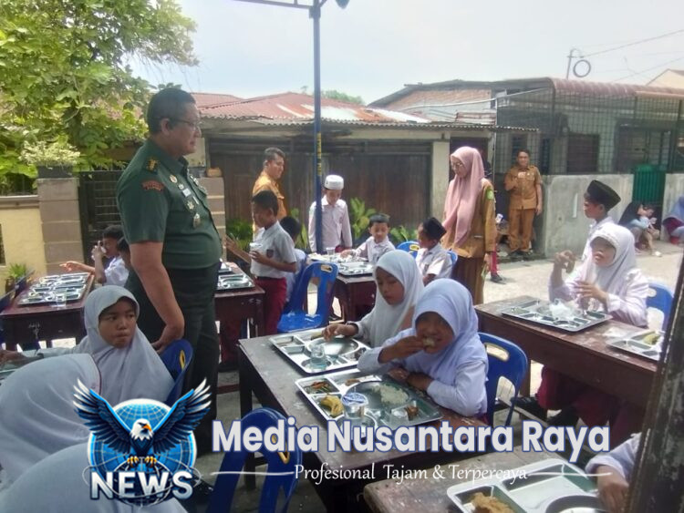 Kodam I/BB Dukung Pendidikan Berkualitas dengan Program Makan Bergizi di SD Al-Wasliyah 12 Medan Denai