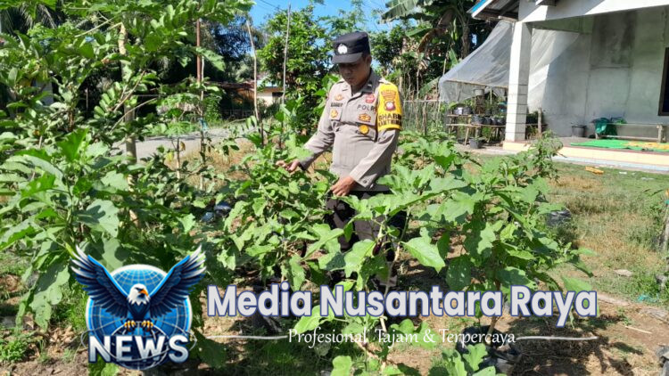 Polsek Sebangki Apresiasi Upaya KWT Anggrek dalam Program Pekarangan Pangan Lestari