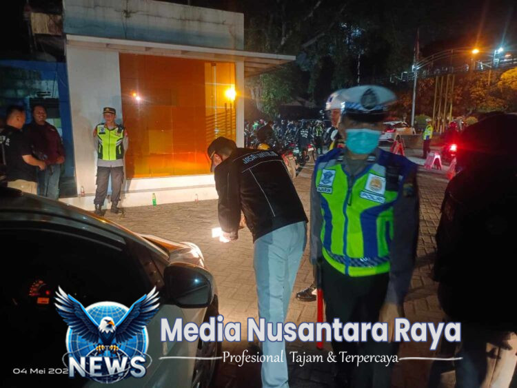 Operasi Gabungan Cipta kondisi Polres Kediri Kota, Jaring Puluhan Pelanggar Lalu Lintas