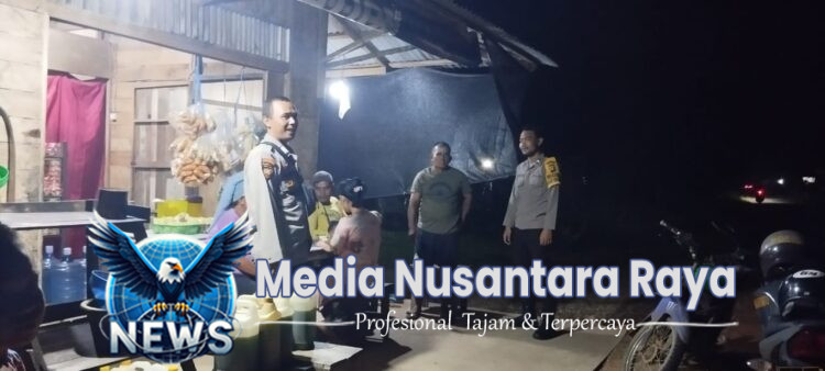 Cipta kondisi di malam hari , personil Polsek Mempawah Hulu Intensifkan Patroli Malam.