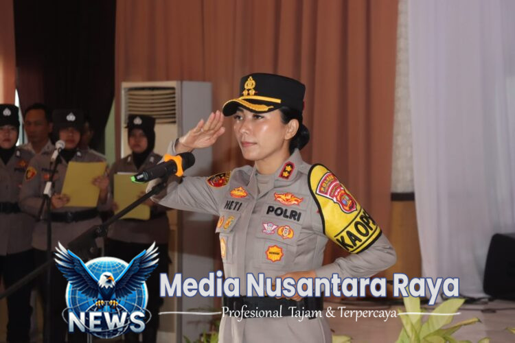 Kapolres Lampung Timur Pimpin Sertijab Sejumlah Pejabat Utama dan Kapolsek