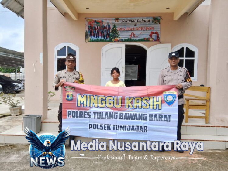Polsek Tumijajar Laksanakan Pengamanan Ibadah Gereja Minggu Kasih di Gereja Pantekosta di Indonesia Daya Murni