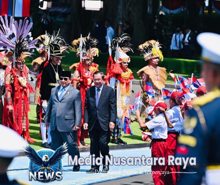 Presiden Prabowo Terima Kunjungan Resmi Presiden Senat Kerajaan Kamboja Hun Sen di Istana Jakarta