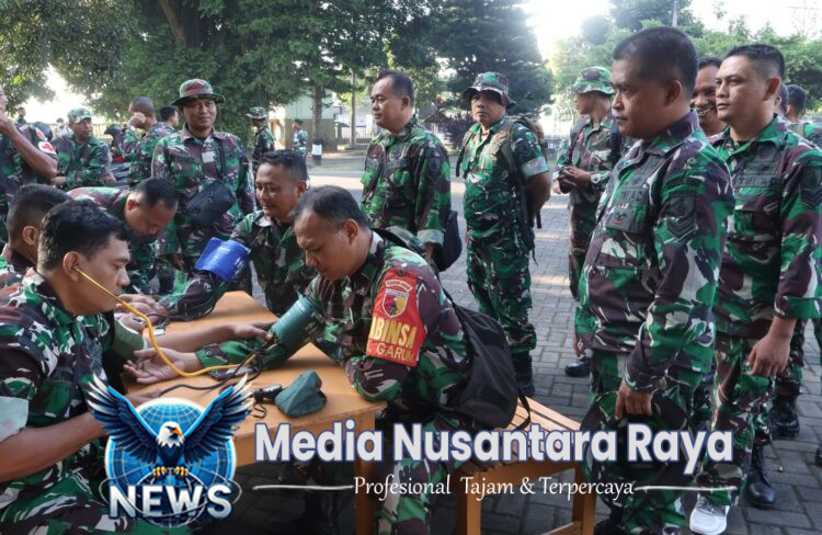 Siapkan Jasmani Militer Yang Handal, Kodim 0808/Blitar Gelar Ketangkasan Renang Militer Dasar