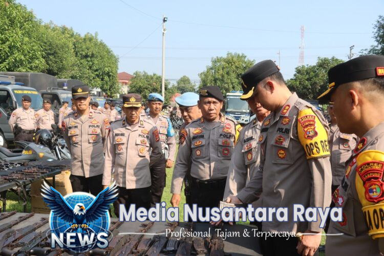 Kapolres Lampung Tengah Laksanakan Pengecekan Randis dan Senpi, Pastikan Kesiapsiagaan Personel