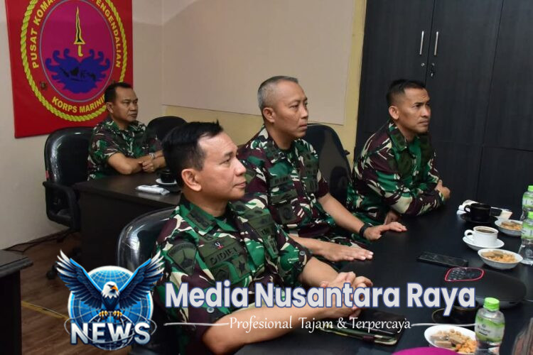 Perkuat Material Tempur Modern, Askomlek Dankormar Tinjau Uji Kesiapan ISR Mobile Puskodal Korps Marinir