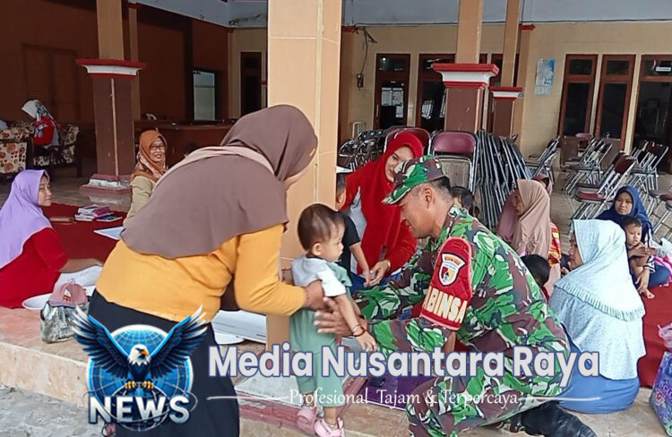 Maksimalkan Cegah Stunting, Babinsa Wonodadi Sinergi Bersama Bidan Desa Di Dusun Bakalan