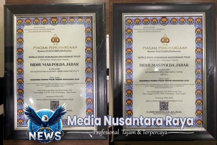 2 Prestasi Diraih Bid Humas Polda Jabar Saat Rakernis 2025