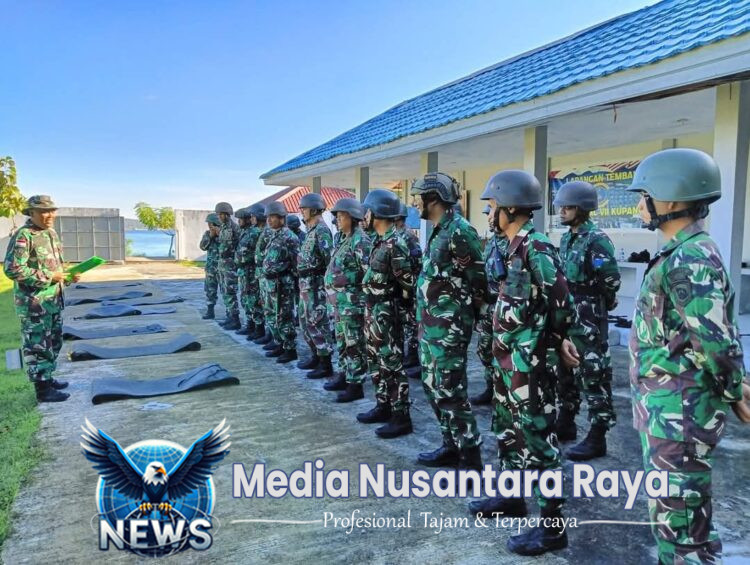 Tingkatkan Ketrampilan, Prajurit Yonmarhanlan VII Kupang Laksanakan Menembak Senapan